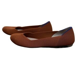 Rothy's The Flat in Brandy Womens Size‎ 10 Round Toe Knit Shoes